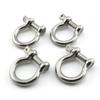 Heyous 4pcs 1/4 Inch 6mm Screw Pin Anchor Shackle Stainless Steel Heavy Duty Bow Shape Load Clamp for Chains Wirerope Lifting Paracord Outdoor Camping Survival Rope Bracelets view 3