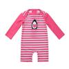 Alvivi Baby Toddler Girls Zipper Rash Guard Swimsuit with UPF 50+ Sun Protection One Piece Beach Swimwear Bathing Suit Hot Pink 2-3 view 1