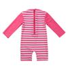Alvivi Baby Toddler Girls Zipper Rash Guard Swimsuit with UPF 50+ Sun Protection One Piece Beach Swimwear Bathing Suit Hot Pink 2-3 view 2
