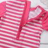 Alvivi Baby Toddler Girls Zipper Rash Guard Swimsuit with UPF 50+ Sun Protection One Piece Beach Swimwear Bathing Suit Hot Pink 2-3 view 3