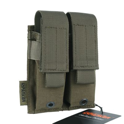 EXCELLENT ELITE SPANKER Molle Single/Double Pistol Mag Pouch Tactical Magazine Pouch Tool Organizer Holder (Double Ranger Green)
