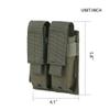 EXCELLENT ELITE SPANKER Molle Single/Double Pistol Mag Pouch Tactical Magazine Pouch Tool Organizer Holder (Double Ranger Green) view 2