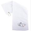Custom Embroidered Football Towels, Wholesale Football Cooling Towels - Quaterback - 10PK White CE6900Football S3 view 1