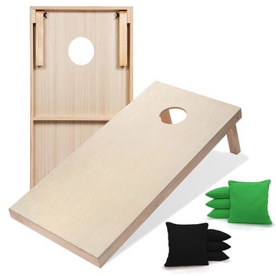 Tailgating Pros Premium Cornhole Game - Regulation or Tailgating Size Corn Hole Boards w/Corn Filled Bags & Optional LED Lights