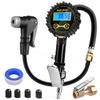AZUNO Digital Bicycle Tire Inflator Gauge with Auto-Select Valve Type - Presta and Schrader Air Compressor Tool view 1