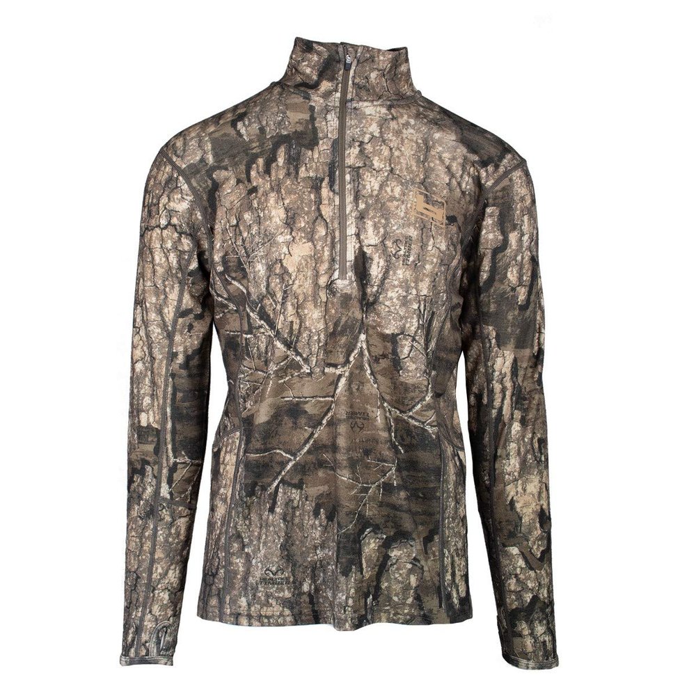 Base Wool 1/4 Zip Pullover-180 Gram-Timber-Small