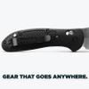 Benchmade - Griptilian Outdoor EDC Knife, Sheepsfoot Blade with Black Grivory Handle (550-S30V) view 4