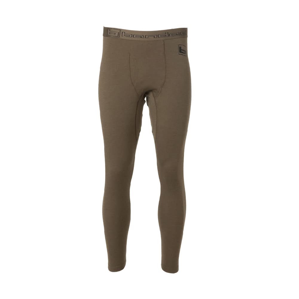 Banded Men's Merino Wool Base Layer Bottoms, Chocolate, XL