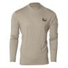 Banded "Base Wool Crew Top L/S-180 gram, Color: Lt. Chocolate, Size: XL (B1030017-OT-XL) view 1