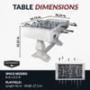 Hathaway Montecito 55 inch Foosball Table Adult Size for Family Game Rooms - With Smooth Playfield, Dual Abacus Scoring, ABS Weighted Players, Sturdy Leg Levelers & 2 Foosballs  Driftwood view 2