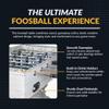 Hathaway Montecito 55 inch Foosball Table Adult Size for Family Game Rooms - With Smooth Playfield, Dual Abacus Scoring, ABS Weighted Players, Sturdy Leg Levelers & 2 Foosballs  Driftwood view 3
