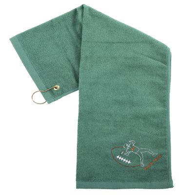 Custom Embroidered Football Towels, Wholesale Football Cooling Towels - Quaterback - 10PK Hunter CE6900Football S3