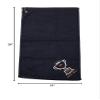 Mato & Hash Custom Embroidered Football Towels, Wholesale Football Cooling Towels - Trophy - 10PK Black CE6900Football S4 view 3
