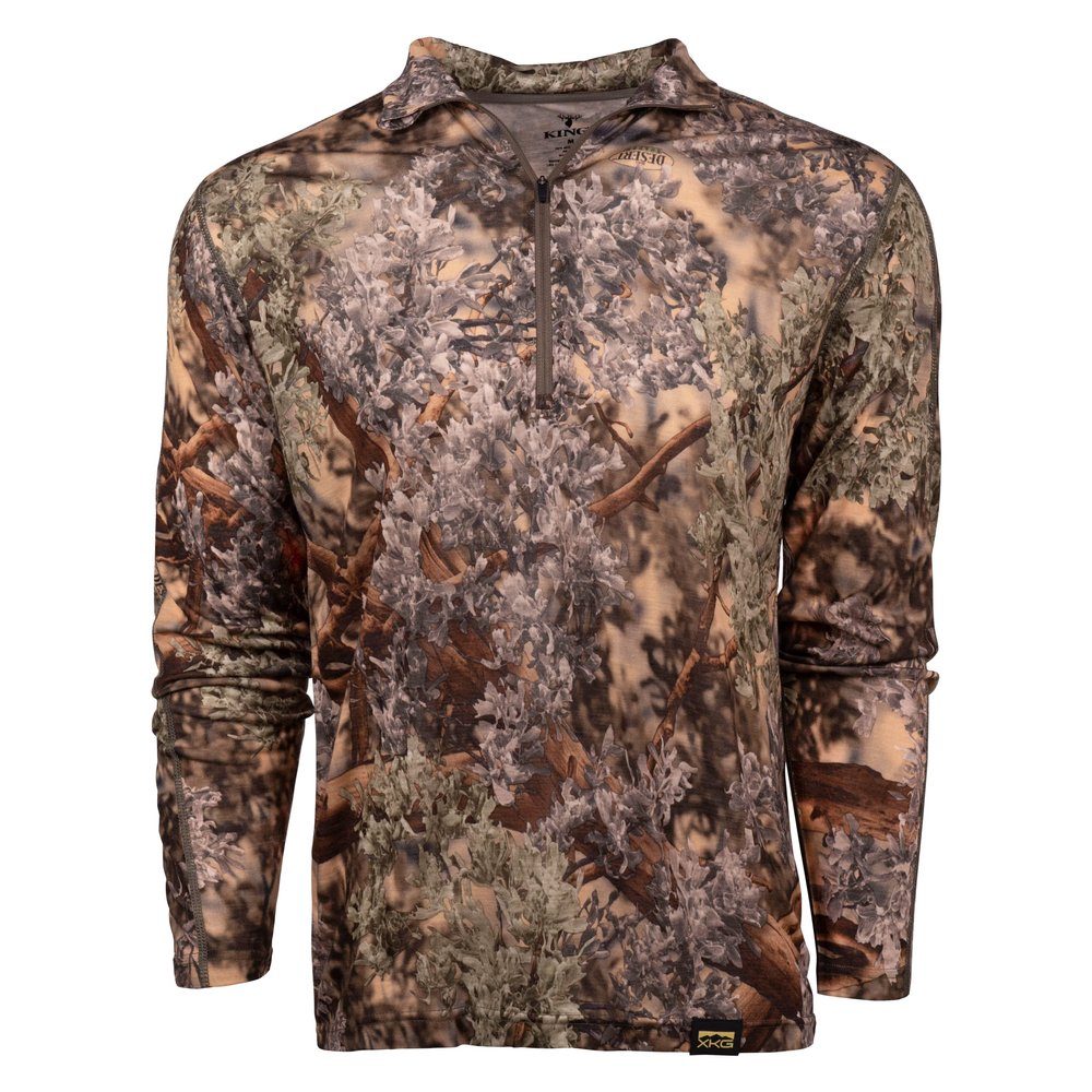 King's XKG Foundation 150 Merino 1/4 Zip Tee