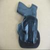 Azula All Leather Molded Paddle Holster CCW OWB for Glock 43, 43X Pistol TAN RH view 4