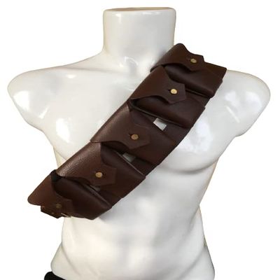 British P-1903 Leather Five Pocket Bandolier (Pebble Leather)