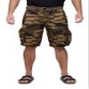 X RAY RAW X Mens Belted Cargo Shorts, Relaxed Fit Casual Knee Length Cargo Shorts for Men, Brown Camo, 36 view 1