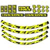 RaceFace Small Offset Rim Decal Kit, Neon Yellow (389C) view 1