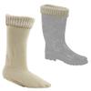 Snowy Magnolia 2-Pairs Boot Liner With Cuff, Tan, Size 5-7 view 1