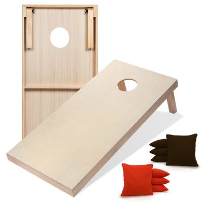 Tailgating Pros Premium Cornhole Game - Regulation or Tailgating Size Corn Hole Boards w/Corn Filled Bags & Optional LED Lights