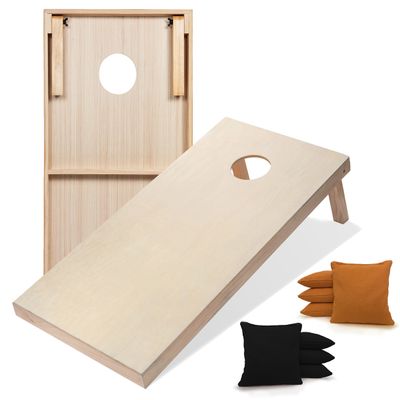 Tailgating Pros Premium Cornhole Game - Regulation or Tailgating Size Corn Hole Boards w/Corn Filled Bags & Optional LED Lights