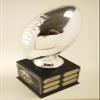 Shiny Silver Fantasy Football Trophy 12 Year Perpetual- Free Engraving view 1