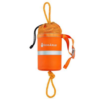 Skog  Kust Rescue Throw Bag w/ 50-Feet of Floating Reflective Rope (Orange Reflective, 50' x 8mm)