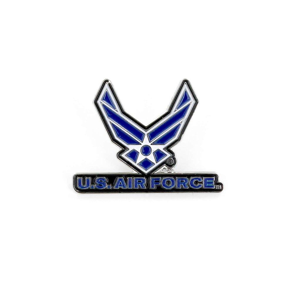 Aminco United States Air Force Logo Pin, Blue, 2