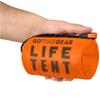 Go Time Gear Ultralight Mylar Survival Tent - Go Bag Emergency Tent & Survival Gear - Thermal Blanket Insulation for Winter Camping Gear & Emergency Supplies - Orange, Pack of 1, 2 Person view 1