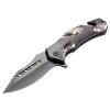 ASR Outdoor Camping Drop Point Pocket Knife 4.75 Inch Window Punch Reptile Design view 1
