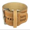 Dominion Strength Training Double Ply Leather Weightlifting Belt  Starting Strength 3-Inch Wide Powerlifting Support with Stainless Steel Roller Buckle (XL, 40-50" Waist Size not Pants Size) view 1