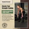 Dominion Strength Training Double Ply Leather Weightlifting Belt  Starting Strength 3-Inch Wide Powerlifting Support with Stainless Steel Roller Buckle (SM, 25-35" Waist Size not Pants Size) view 4