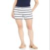 Nautica Traditional Collection's Women's Hint of Vacation Tailored Stretch Cotton Patterned Short, Bright White, 6 view 1