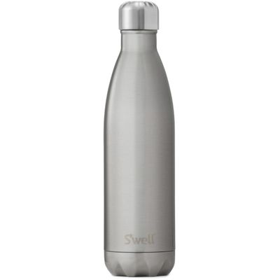 S'well Stainless Steel Water Bottle, 25oz, Silver Lining, Triple Layered Vacuum Insulated Containers Keeps Drinks Cold for 48 Hours and Hot for 24, BPA Free, Perfect for On the Go