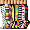 QUXIANG Copper Compression Socks for Women & Men Circulation (8 Pairs) - Best for Running Athletic Cycling - 15-20 mmHg (L/XL,Multi 03) view 1