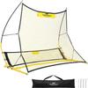 PodiuMax Soccer Rebounder, 6x4.7ft Large Soccer Rebound Net & 6x1.3ft Ground Pass Net, Soccer Bounce Back for Kick Back Trainer & Footwork Training with Carry Bag view 1