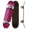 Yocaher Professional Complete 7.75" Skateboard w/7Ply Maple Deck, BlackWidow Premium Grip Tape, Aluminum Alloy Truck, ABEC-9 Bearing (Complete - 7.75 - Checker Pink) view 1