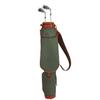 Tourbon Vintage Golf Club Carry Bags Travel Case - Canvas and Leather (33" Golf Carry Bag - Green) view 2