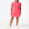Nautica Women's Easy Classic Short Sleeve Stretch Cotton Polo Dress Dress, Rouge Pink, Medium view 3