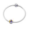 Sports Ball Charms 925 Sterling Silver Volleyball Baseball Beads Fits Pandora European Bracelet (Volleyball) view 4