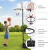 ZENY Portable Basketball Hoop Outdoor, Adjustable Basketball Goal 5.4-7Ft, Basket Ball Hoop for Kids, Youth, Driveway Backyard Hoop with PC Backboard view 3