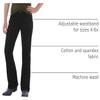 Wrangler Girls' Stretch Boot Cut Jean, Black, 12 Slim view 3
