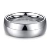 TRUMIUM 8mm Tungsten Carbide Ring for Men Women High Polish Plain Dome Tarnish Resistant Comfort Fit Wedding Band Size 8.5 view 2