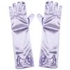 Joy Join Little Girls Princess Gloves(Solid Color Long Elbow Length) For Birthday,Wedding,Holiday,Costume Party(Light Purple) view 1
