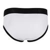 inlzdz Men's Sexy Tuxedo Briefs Sissy Pouch Short Panties with Bow Tie Waiter Costume Lingerie Underwear White Large view 3