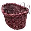 LIOOBO Detachable Bicycle Basket for Front Handlebar Wicker Bike Basket Handmade Natural Rattan Bike Storage Basket - Brown view 1
