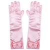 Joy Join Little Girls Princess Gloves(Solid Color Long Elbow Length) For Birthday,Wedding,Holiday,Costume Party(Pink) view 1