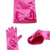Joy Join Little Girls Princess Gloves(Solid Color Long Elbow Length) For Birthday,Wedding,Holiday,Costume Party(Rose Red) view 4