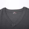 PJ PAUL JONES Slim Fit V-Neck Pullover Sweater Vest for Men Basic Solid XL Grey view 4