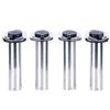 Amarine Made 4 Pack of Stainless Steel Flush Mount Rod Holders with Rubber Cap, Liner, Gasket (90 Degree Rod Holders) view 1